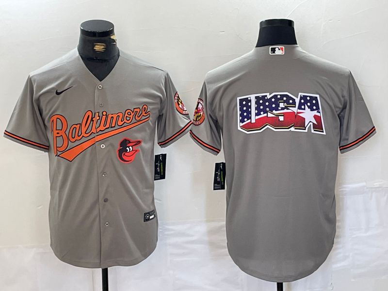 Men Baltimore Orioles Blank Grey Game 2024 Nike MLB Jersey style 4->baltimore orioles->MLB Jersey
